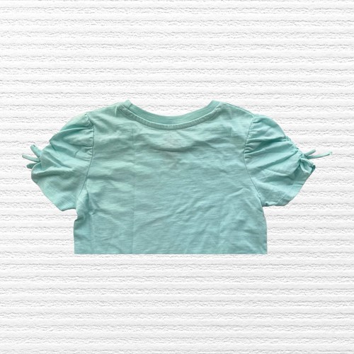 Disney's Frozen Girls Graphic Tee Shirt Short Sleeve Aqua Blue Sz 5/6 - Picture 7 of 11