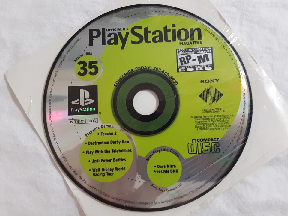 Jedi Power Battles, Teletubbies, game demo PlayStation Aug 2000 FREE SHIPPING - Image 2 of 2