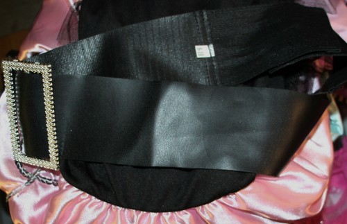 COSTUME USA GIRLS MISS PINK/BLACK/SILVER SEQUIN SOCK HOP POODLE DRESS{ SZ: 8-10} - Picture 7 of 8
