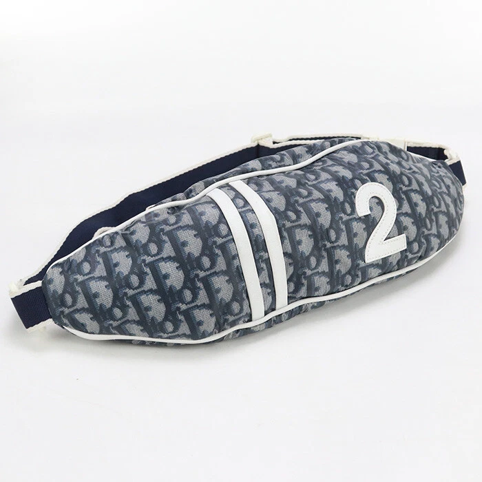Dior CD87437 Sac Ceinture Trotteur Body Bag Nylon/Belt Bag Bleu Marine Homme