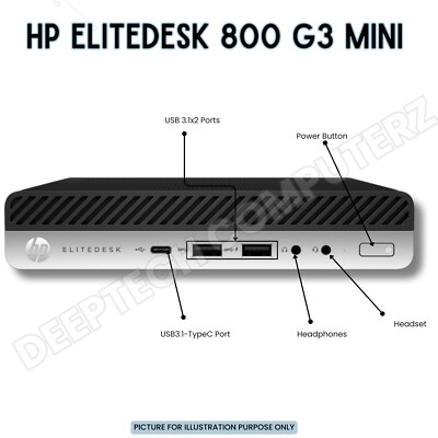 HP EliteDesk 800 G3 Mini PC Core i7-7700 32GB RAM 1TB SSD Built-In