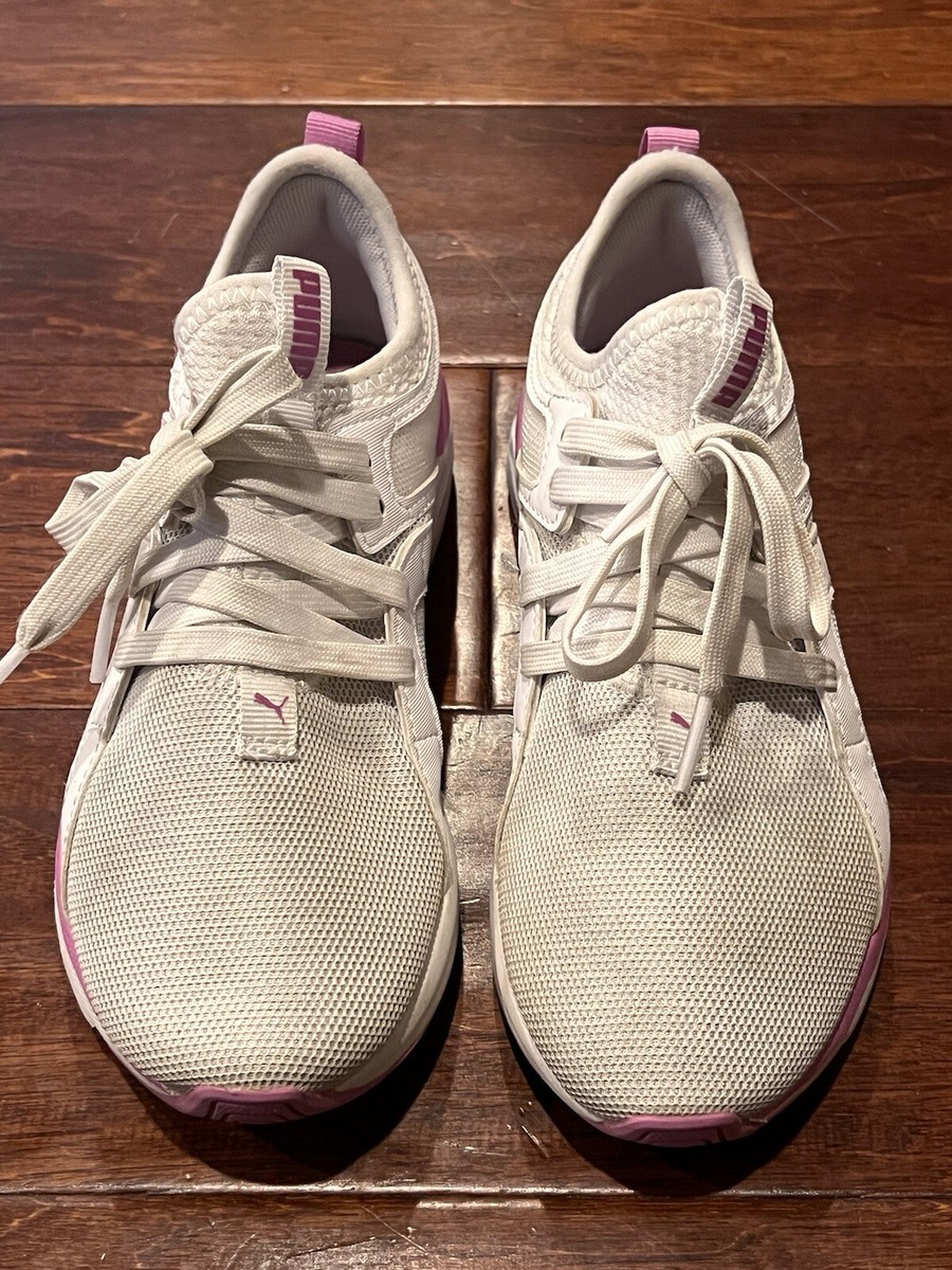 Puma 386297 Sophia Soft Ride White Pink Girls 2 School Athletic