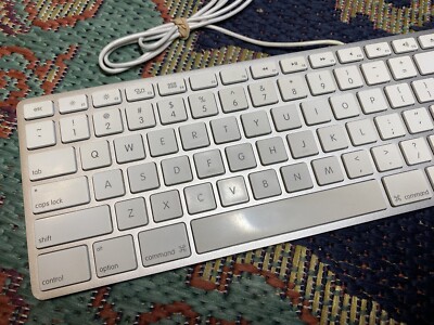 Apple A1243 Magic Keyboard with Numeric Keypad: Wired - White