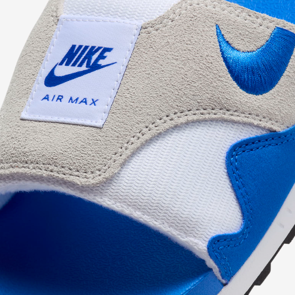 Nike Air Max Slide Slippers 'White/Royal Blue' (FJ4007-100