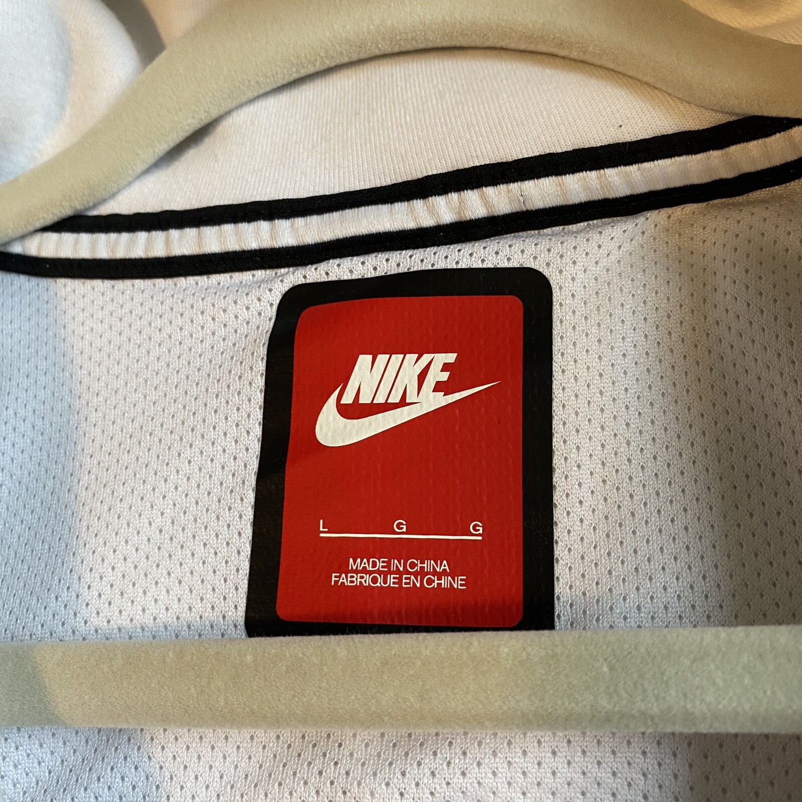 NIKE TECH FLEECE HERO WINDRUNNER HOODIE WHITE SIZE LARGE VERY RARE!! image 6