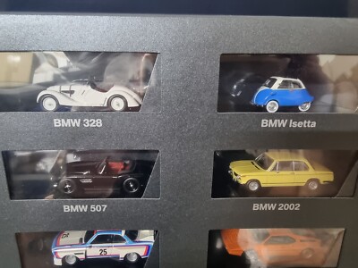 NEW BMW COLLECTION 10 DIECAST CARS 1:64 CSL M1 E30 M3 Z8 i8 750I
