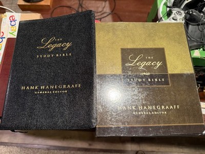 Legacy Study Bible NKJV Hank Hanegraaff 2007 Bonded Leather w box VG
