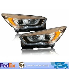 Full LED Projector Headlights with DRL for 2017-2019 Ford Escape, Left & Right