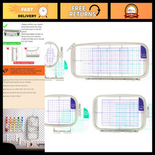 4pcs Embroidery Hoop Set for Brother Machines - 1x2.5, 4x4, 5x7, 5x12in Frames