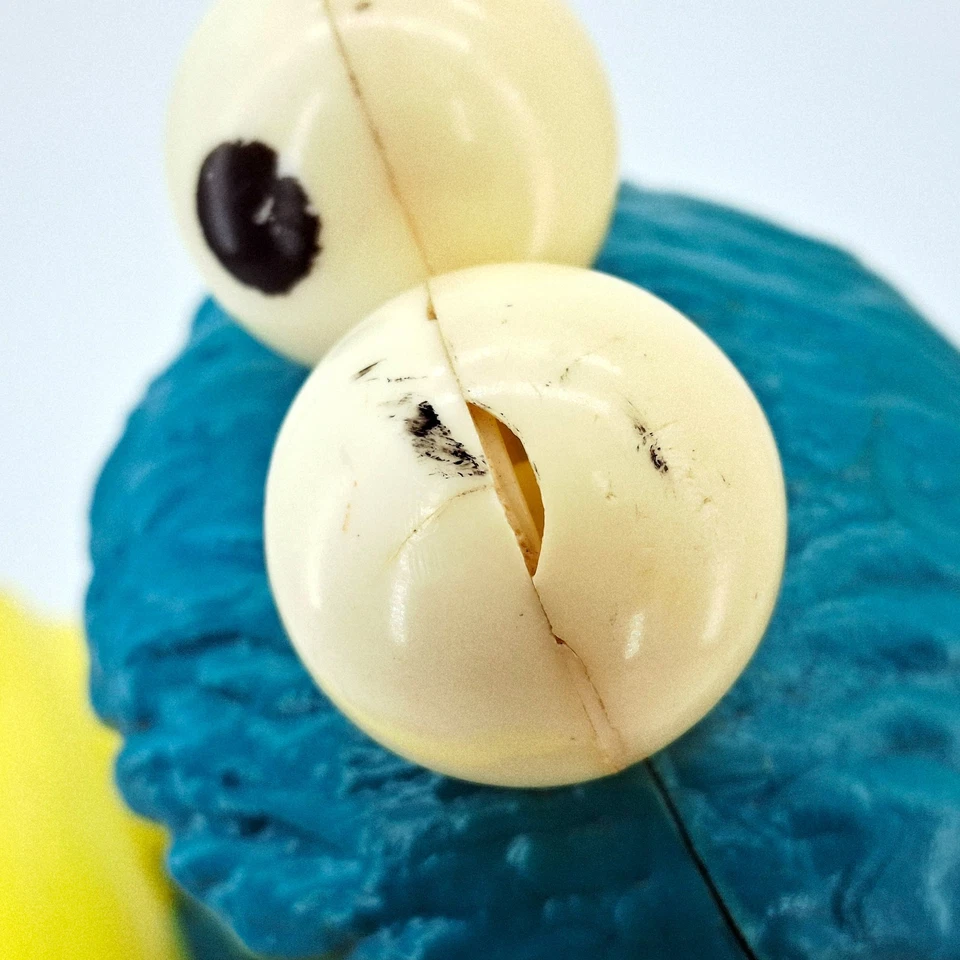 Teléfono de juguete Sesame Street Cookie Monster 1977 Knickerbocker vintage Foto 4 de 4