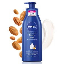Nivea Nourishing Lotion Body Milk Richly 13.52 Fl Oz (Pack of 1), WHITE 