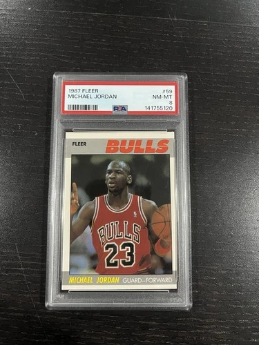 Michael Jordan 1987-88 Fleer PSA 8!!