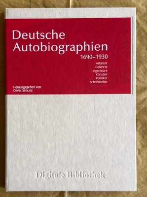 »Digitale Bibliothek« Band 102: Deutsche Autobiographien 1690 - 1930