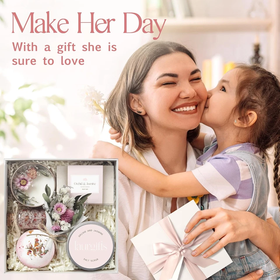 Caja Spa Orquídea y Jazmín para Mujer - Regalos de Cumpleaños, Navidad y Rosa, Cuidado Personal Foto 3 de 4