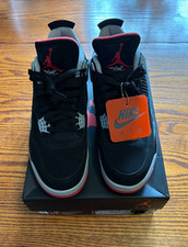 Nike Air Jordan 4 Retro Bred 2019 Mens 10- 308497 060 With Box