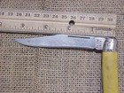 Vintage 624 Sabre 2 Blade Fish Scaler Pocket Knife Yellow Handle — photo 3