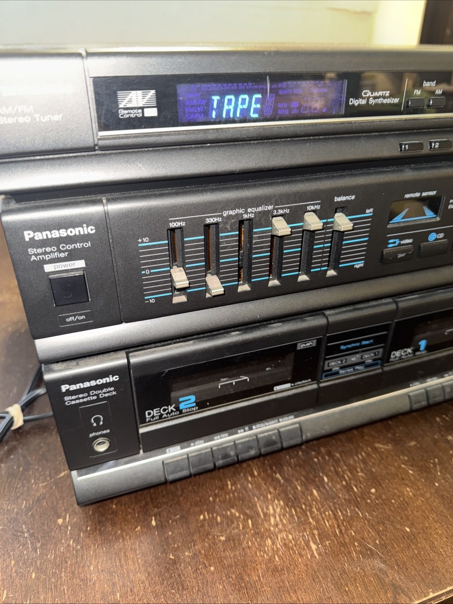 Panasonic SA-H30 Quartz Synthesizer AM/FM Cassette Stereo Receiver