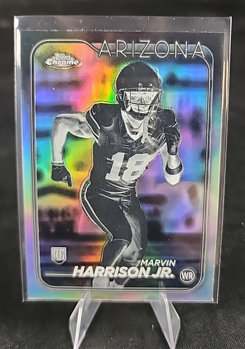 2024 Topps Chrome - Rookies Marvin Harrison Jr. #204 Negative Refractor (RC)