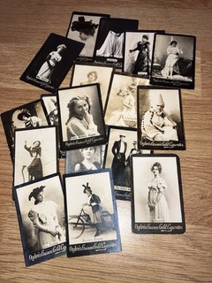 ANTIQUE OGDENS GUINEA GOLD CIGARETTE CARDS ACTRESSES/BEAUTIES TYPE X 20