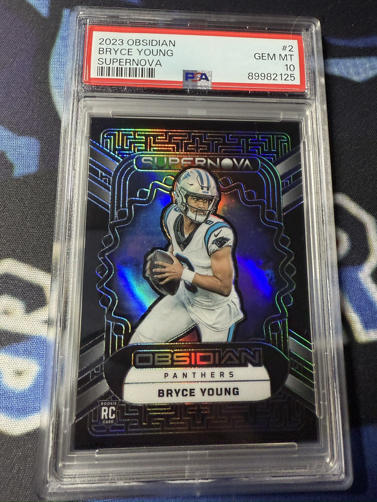 2023 Panini Obsidian Bryce Young RC Rookie Supernova #2 /135 PSA 10 Panthers