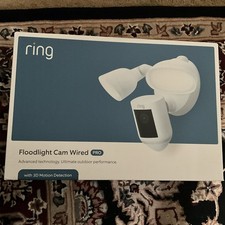 Ring Floodlight Cam Wired Pro w/ 3D Motion Detection - White