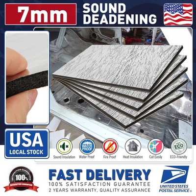 Durable Car Sound Deadener Mat Proofing 7mm Insulation Material Noise Reduction