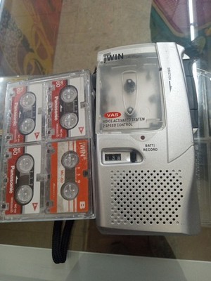 jWIN JX-R26 Microcassette Recorder VAS 2 Speed Control Voice Recorder For Parts