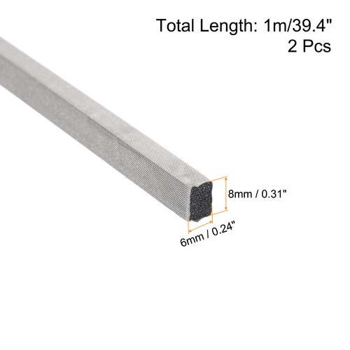 2pcs RF Faraday Foam Gasket/Conductive Foam Strip 39.4"x0.24"x0.31" Shield Box - Afbeelding 2 van 7