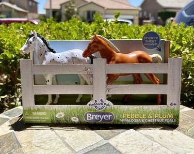 Breyer Paddock Pals Pebble & Plum Appaloosa & Chestnut Foals Horse Figures NIB