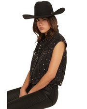 Levi's Premium Women's Embellished Denim Vest - 001W2-0007