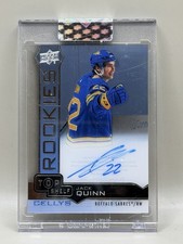Jack Quinn - 2022-23 UD Clear Cut Rookies Auto Top Shelf Cellys #TS-JQ - Sabres