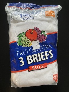 VERY RARE Boys Vintage Fruit Of The Loom Briefs Size 16 XL From 2006 3 pack