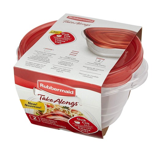 Rubbermaid TakeAlongs Kleine Schüssel Lebensmittel Aufbewahrung Behälter 3,2 Tassen 2 Stück Küche - Bild 2 von 5