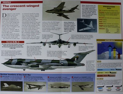 Handley Page Victor Aircraft Picture Brochure Pamphlet Out of Print Sheet   