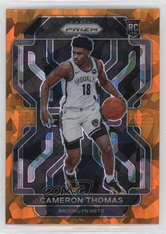 2021-22 Panini Prizm Orange Ice Prizm Cameron Thomas #297 09dp