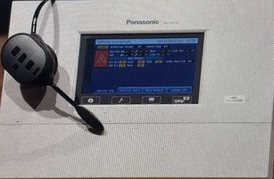 New Panasonic WX-CC411A Drive-Thru Headset System Base Station Headset New w/PS.