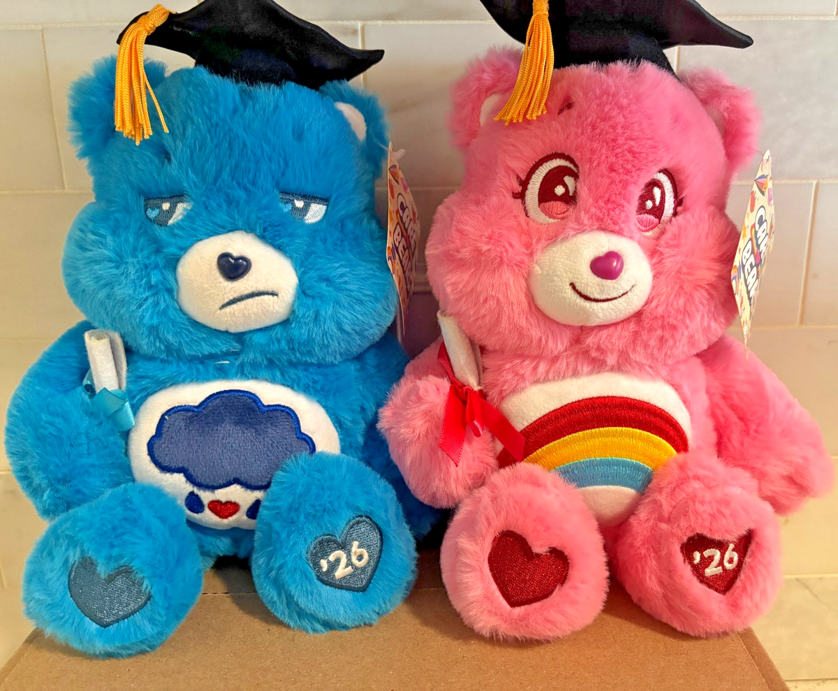 Care Bears Grumpy and Cheer Bear 2026 Graduation Plush Set - 8