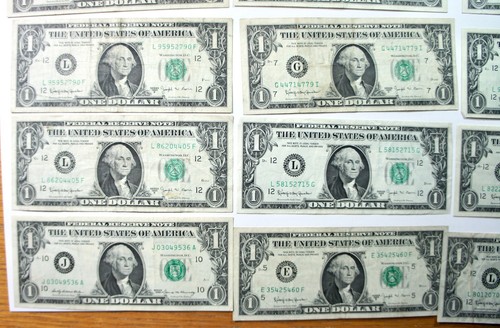 15 Federal Reserve Notes 1963-B – all circulated. FR1902 including E G J L - Picture 4 of 6