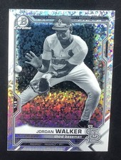 2021 Bowman Chrome Prospects Black & White Mini-Diamond Refractor Jordan Walker