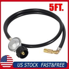 5FT Propane Regulator Hose with 90 Degree Elbow Adapter for Blackstone 17" 22"
