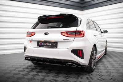 Maxton Design Heckspoiler Lippe passend für Kia Ceed GT Mk3 schwarz Hochglanz