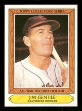 Jim Gentile 1985 Topps Woolworth All Time Record Holders #15 Excellent