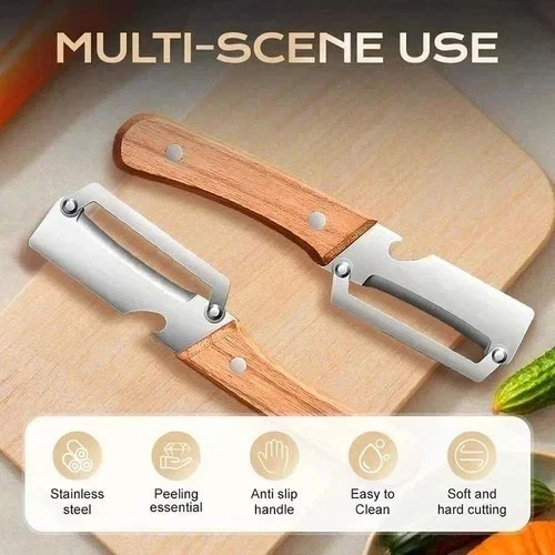 Wooden Multi Functional Vegetable Peeler for Kitchen Veggie Fruit Carrot Orange
Opens in a new windo