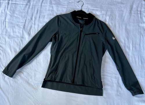Chaqueta de baloncesto Nike bolsillos con cremallera Dri Fit gris oscuro/negro talla SM buen estado - Imagen 16 de 19