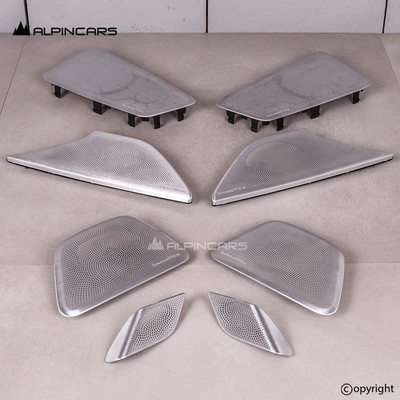 BMW G30 F90 M5 Original Bowers & Wilkins Blenden Satz covers trims SET BW S6F1A