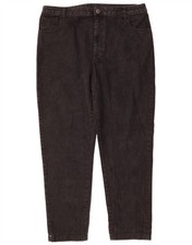 Lucy & Yak Herren Tapered Jeans W36 L30 Schwarz Baumwolle BU05