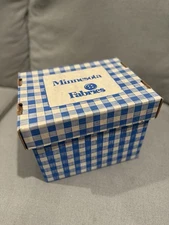 Vintage Cardboard Sewing Patterns Storage Box Minnesota Fabrics with Sewing Pate