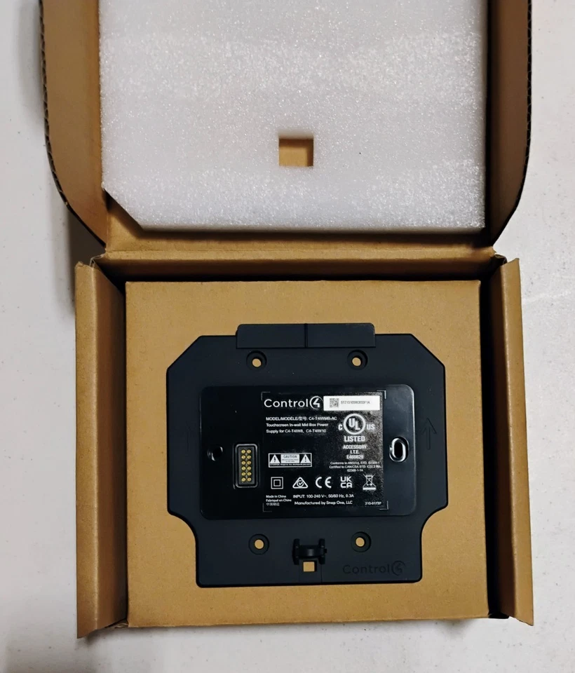 Control4 C4-T4IWMB -AC Powered In-Wall Mid Box for T4 Touchscreen - Image 2 of 2