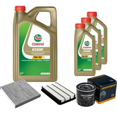 DENCKERMANN Inspection Set 8L CASTROL EDGE 5W-30 C3 Pour Lexus RX 300 AWD - Photo 1/4