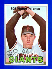 1967 TOPPS #26 BOB PRIDDY *NO TRADE* SAN FRANCISCO GIANTS CARD -- VG
